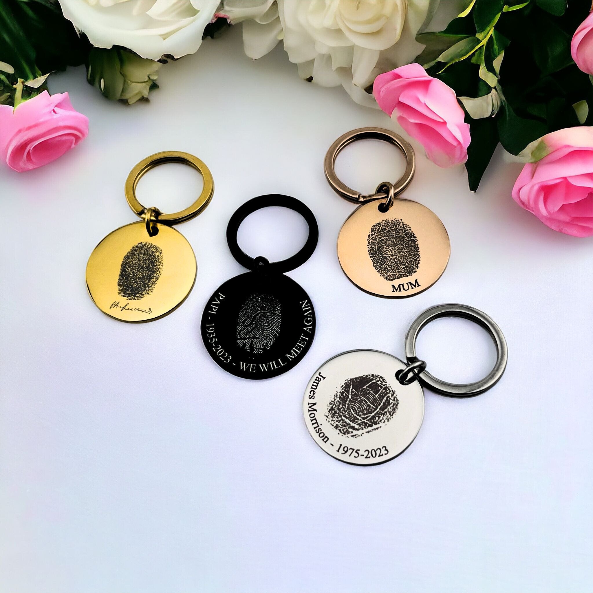 Fingerprint Disc Keychain - MemoriesMade