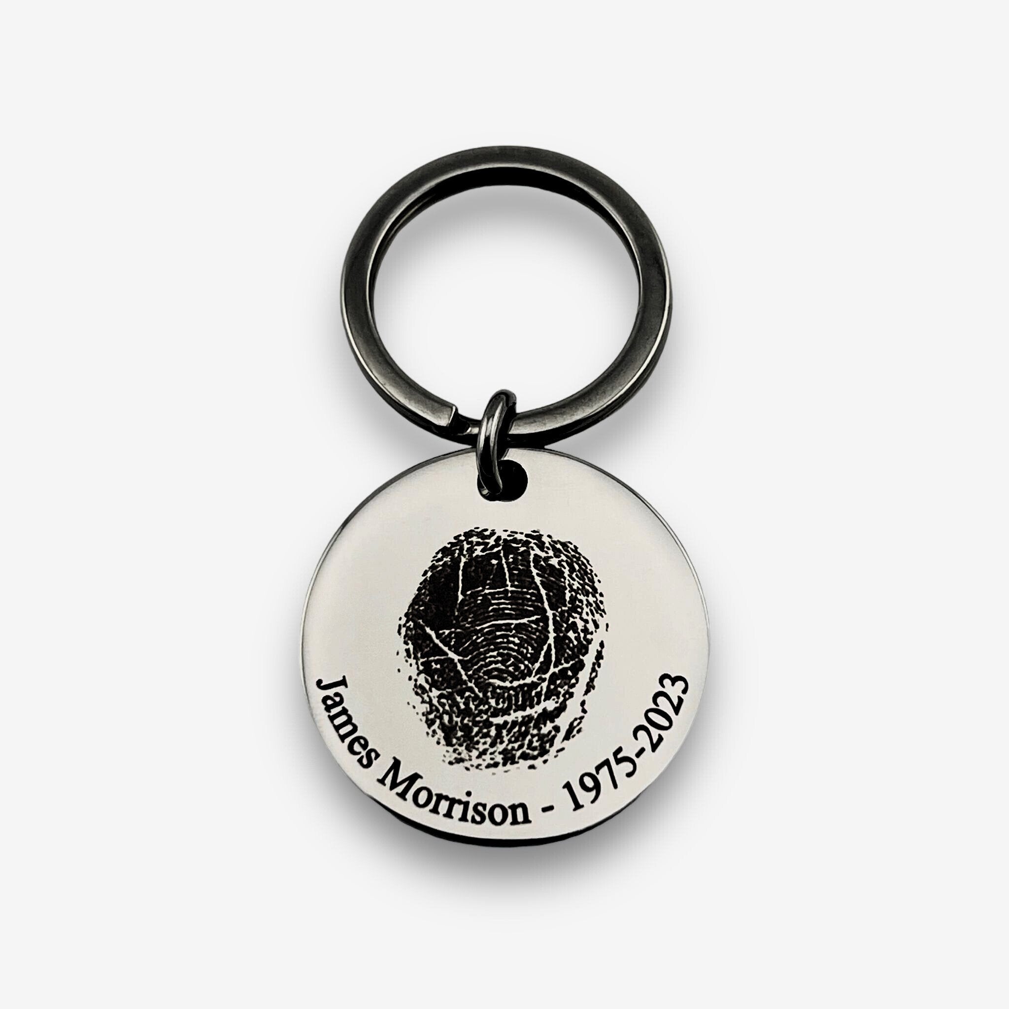 Fingerprint Disc Keychain - MemoriesMade