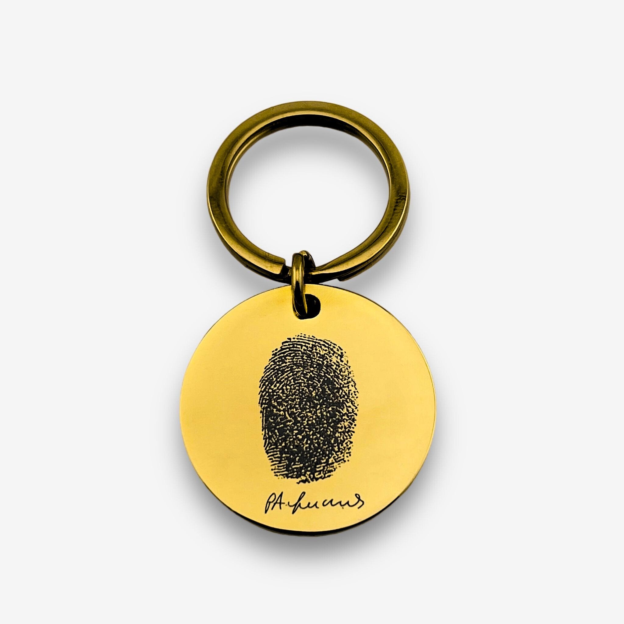 Fingerprint Disc Keychain - MemoriesMade