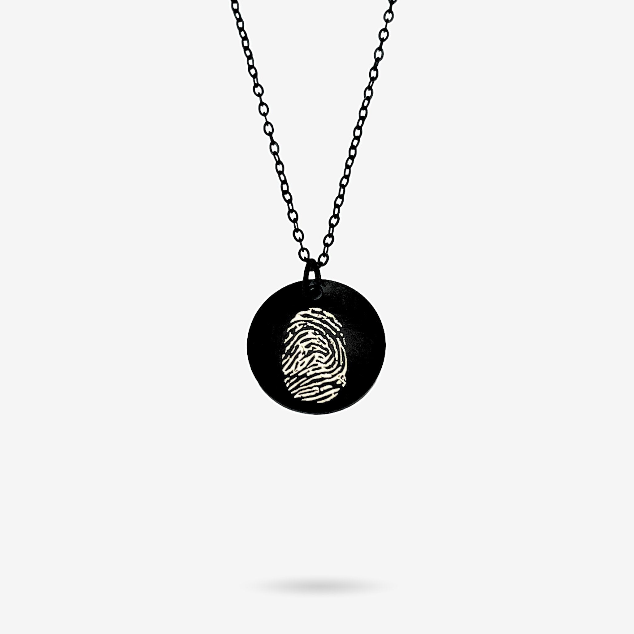 Fingerprint Disc Necklace - MemoriesMade