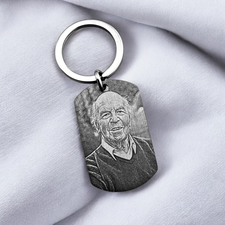 Fingerprint Flat Bar Keychain - MemoriesMade