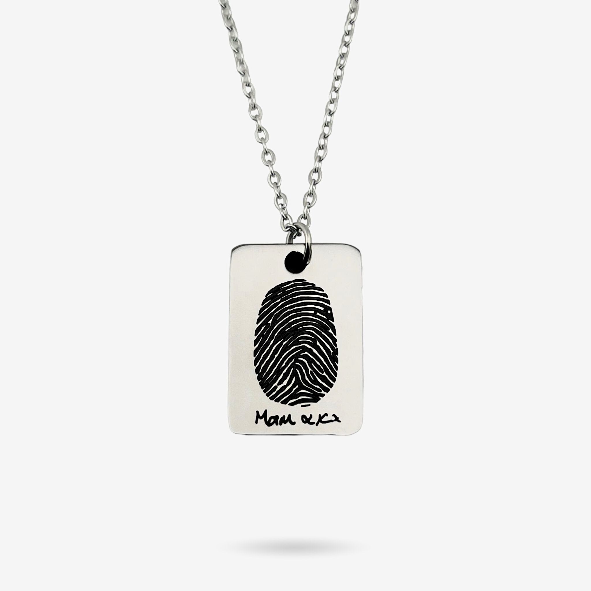 Fingerprint Mini Bar Necklace - MemoriesMade