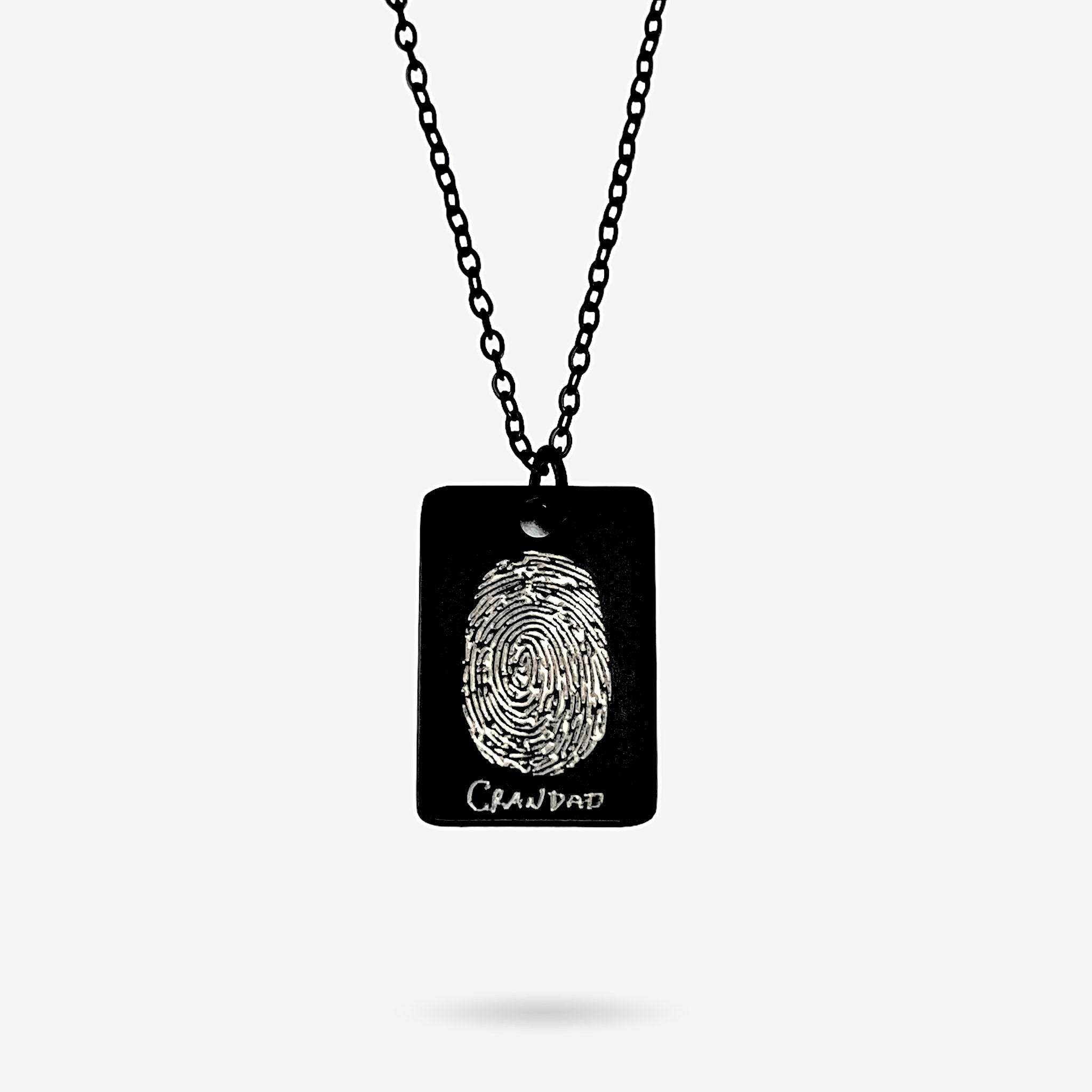 Fingerprint Mini Bar Necklace - MemoriesMade