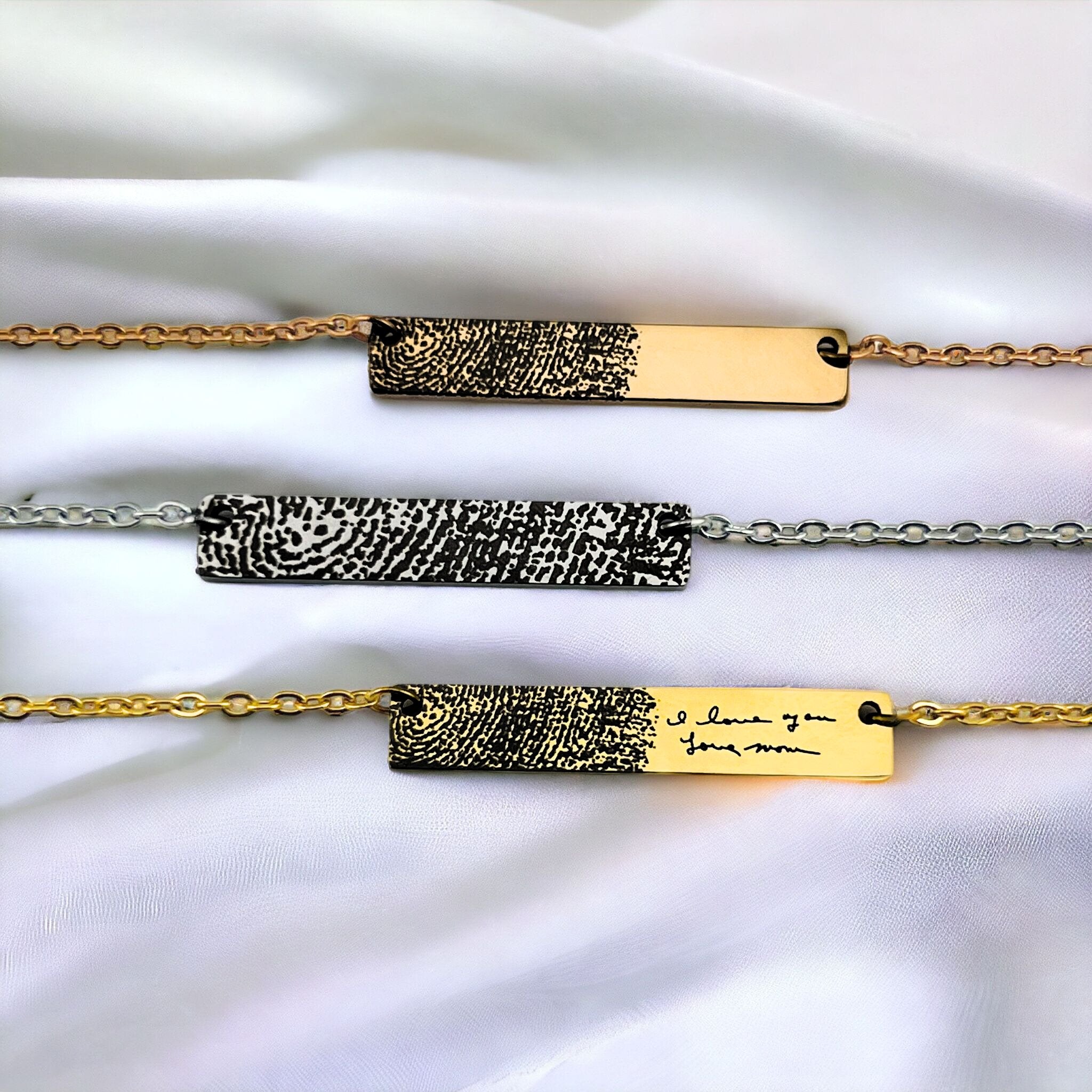 Fingerprint Plate Necklace - MemoriesMade