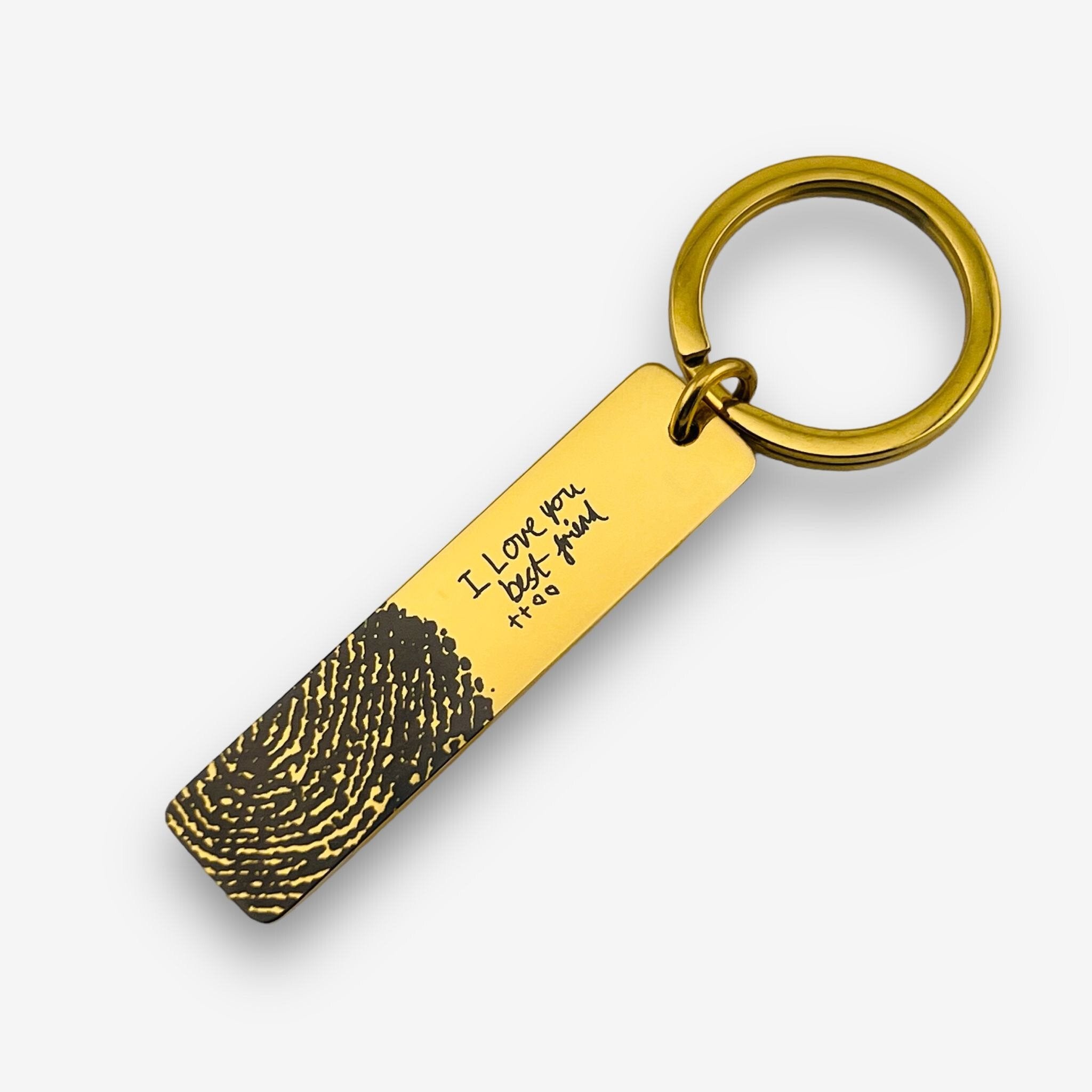 Fingerprint Slim Bar Keychain - MemoriesMade