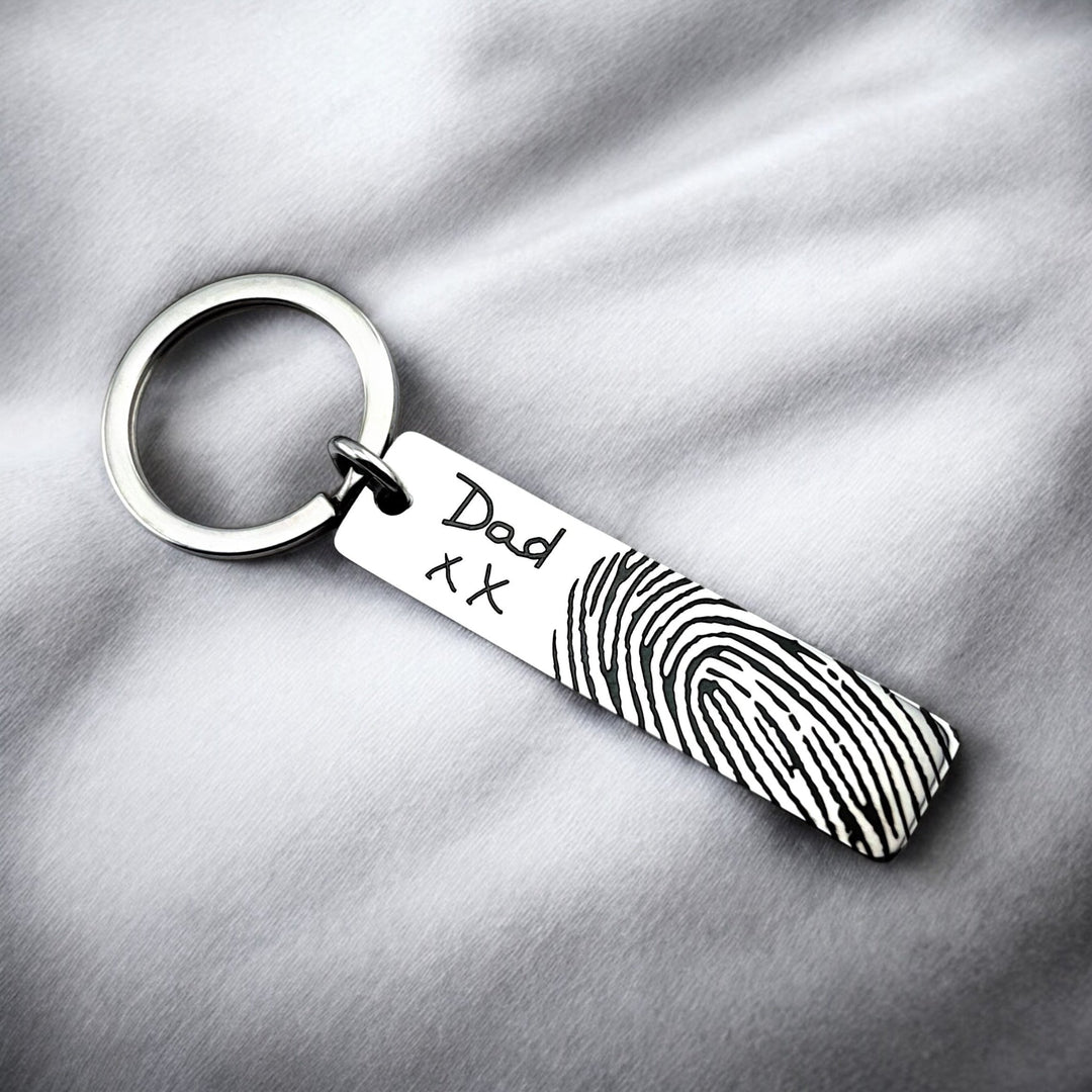 Fingerprint Slim Bar Keychain - MemoriesMade