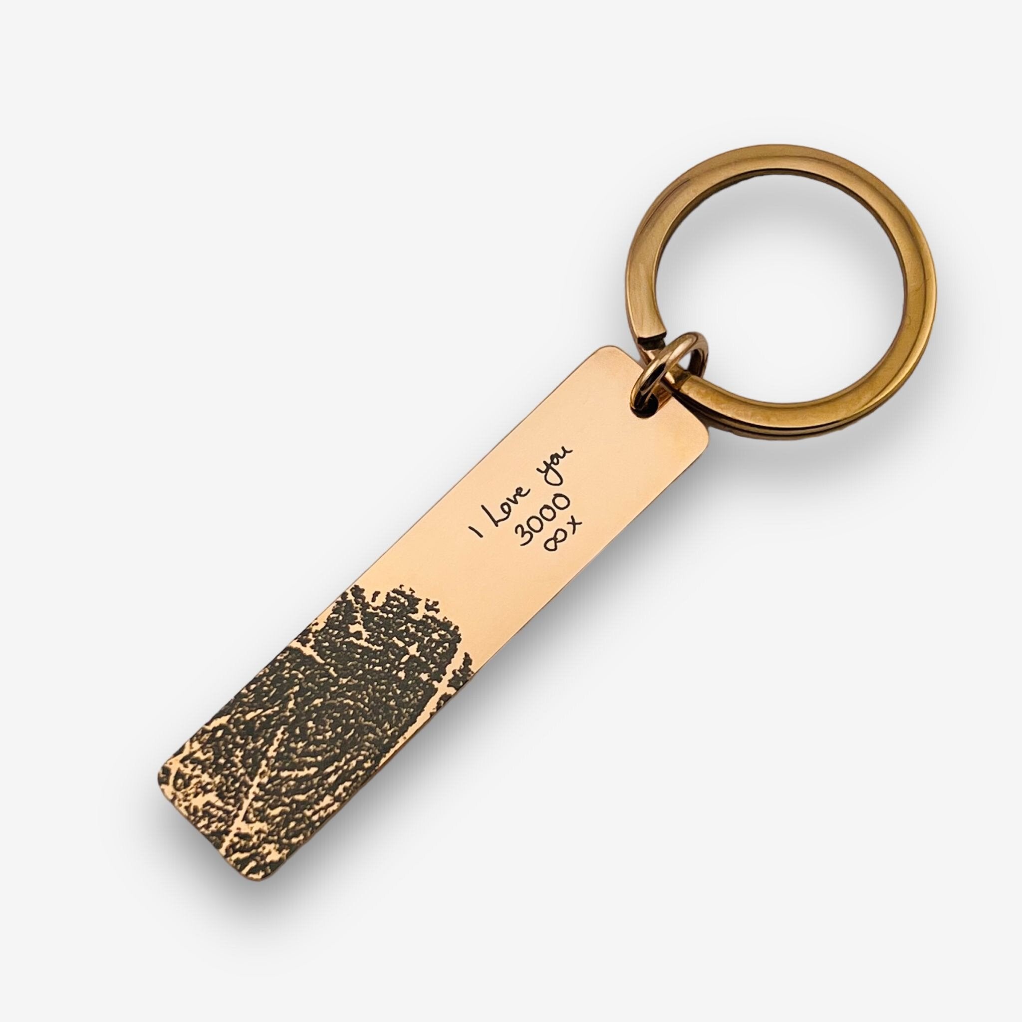 Fingerprint Slim Bar Keychain - MemoriesMade