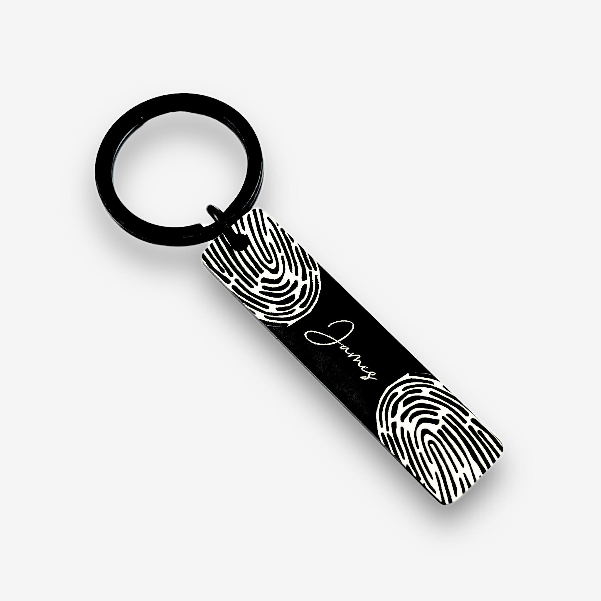 Fingerprint Slim Bar Keychain - MemoriesMade