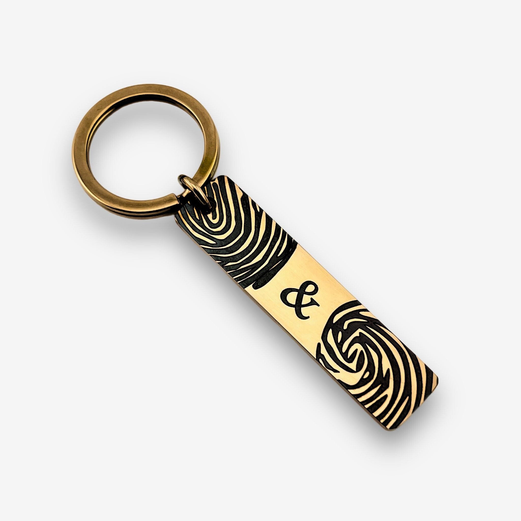 Fingerprint Slim Bar Keychain - MemoriesMade