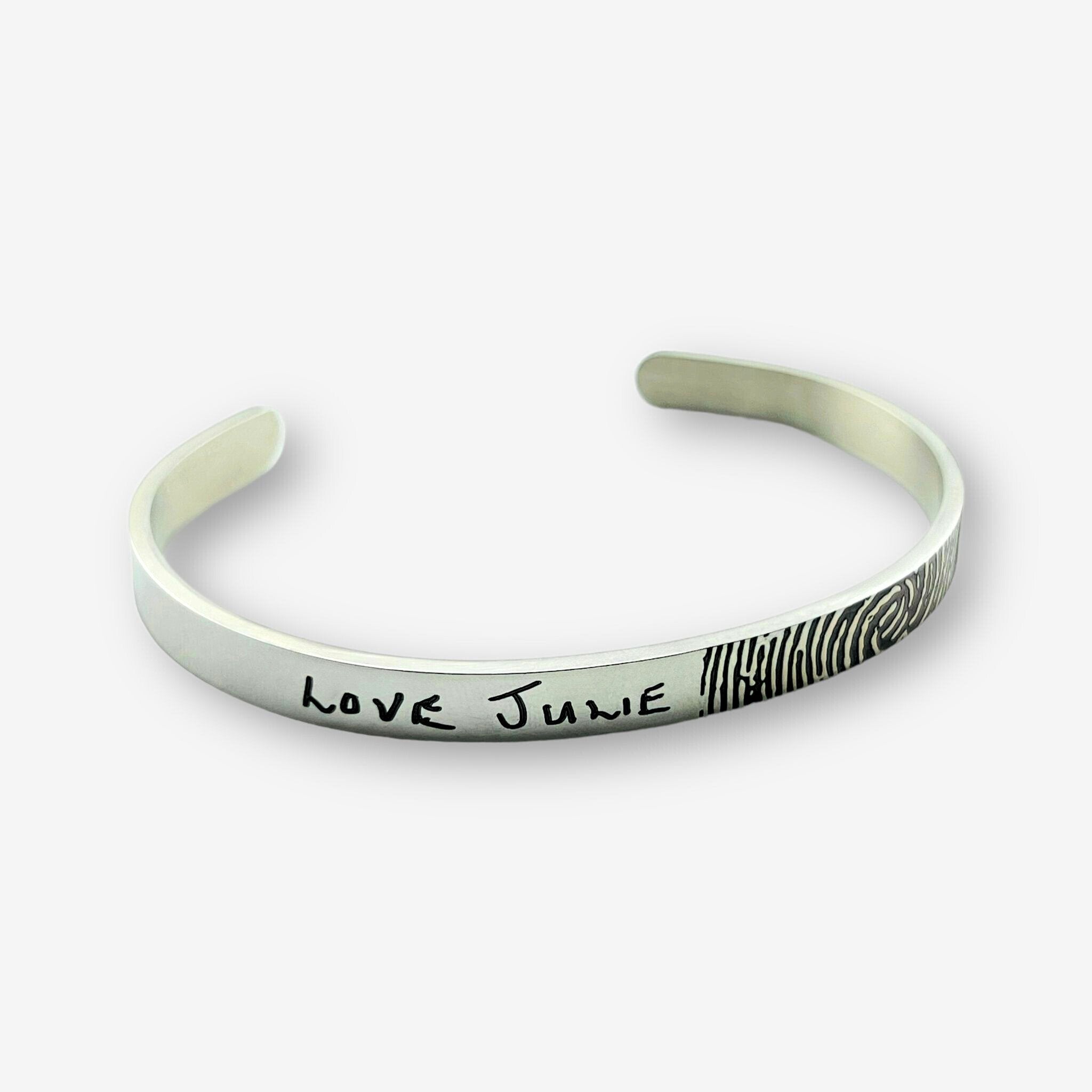 Fingerprint with Handwriting Cuff - MemoriesMade