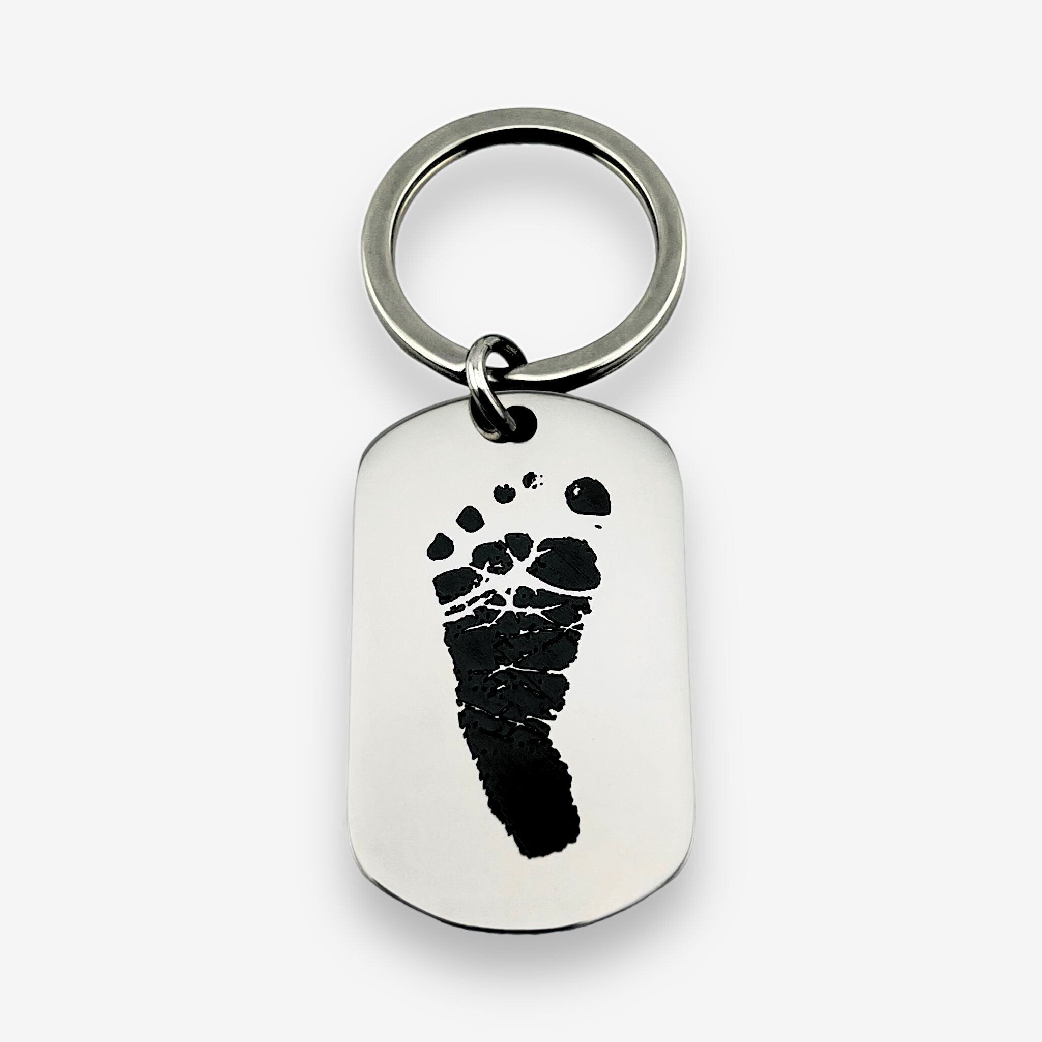 Footprint Flat Bar Keychain - MemoriesMade