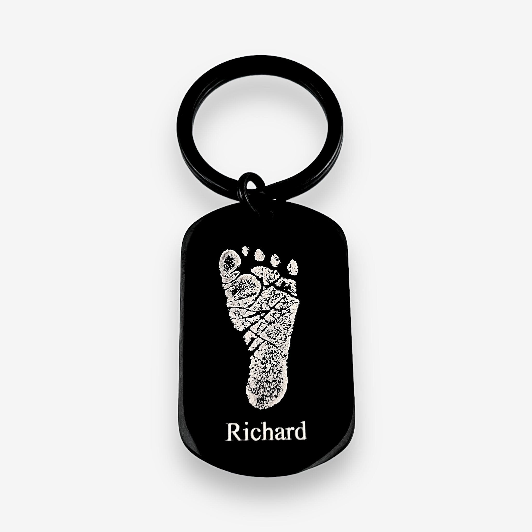 Footprint Flat Bar Keychain - MemoriesMade