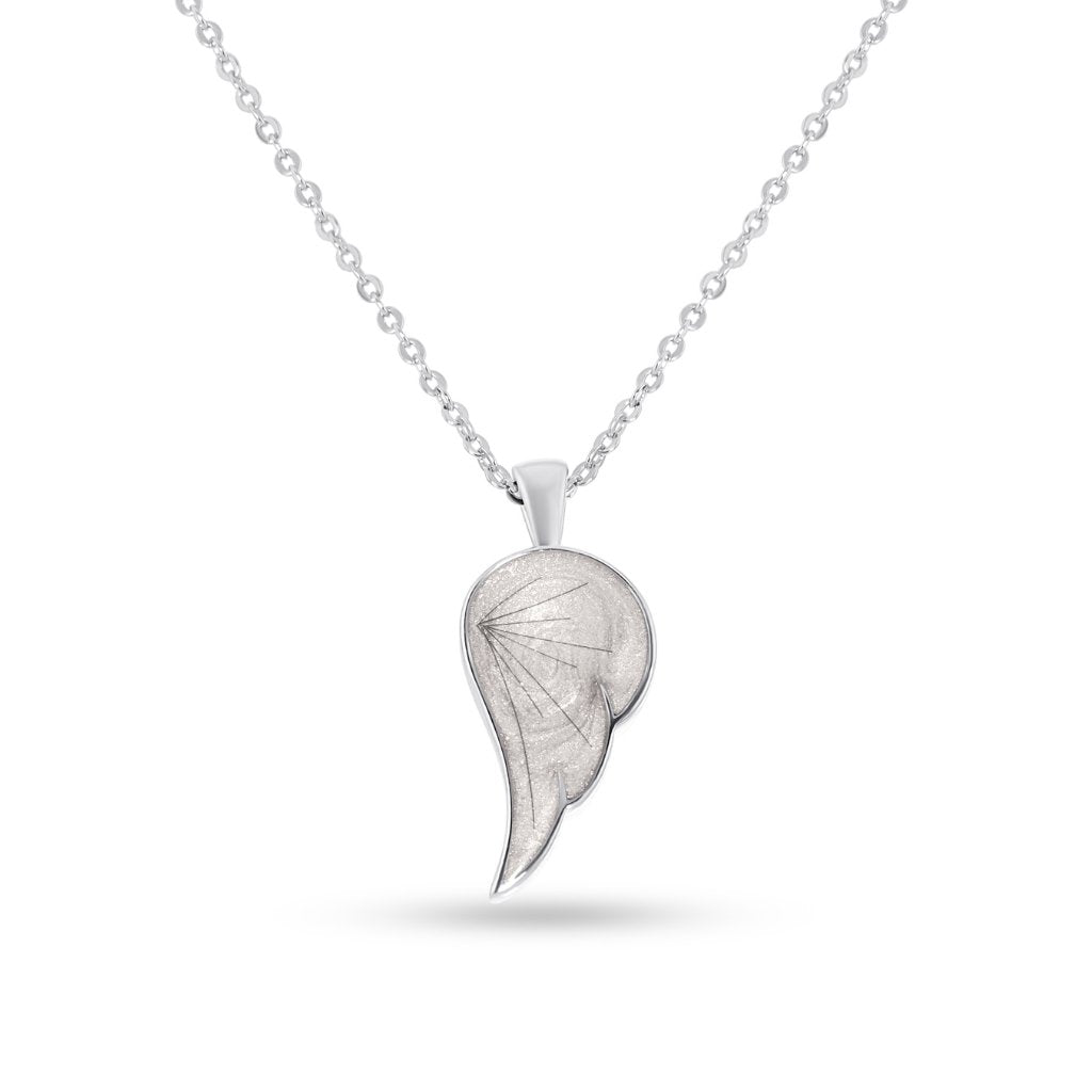Hair Keepsake Angel Wing Necklace - MemoriesMade