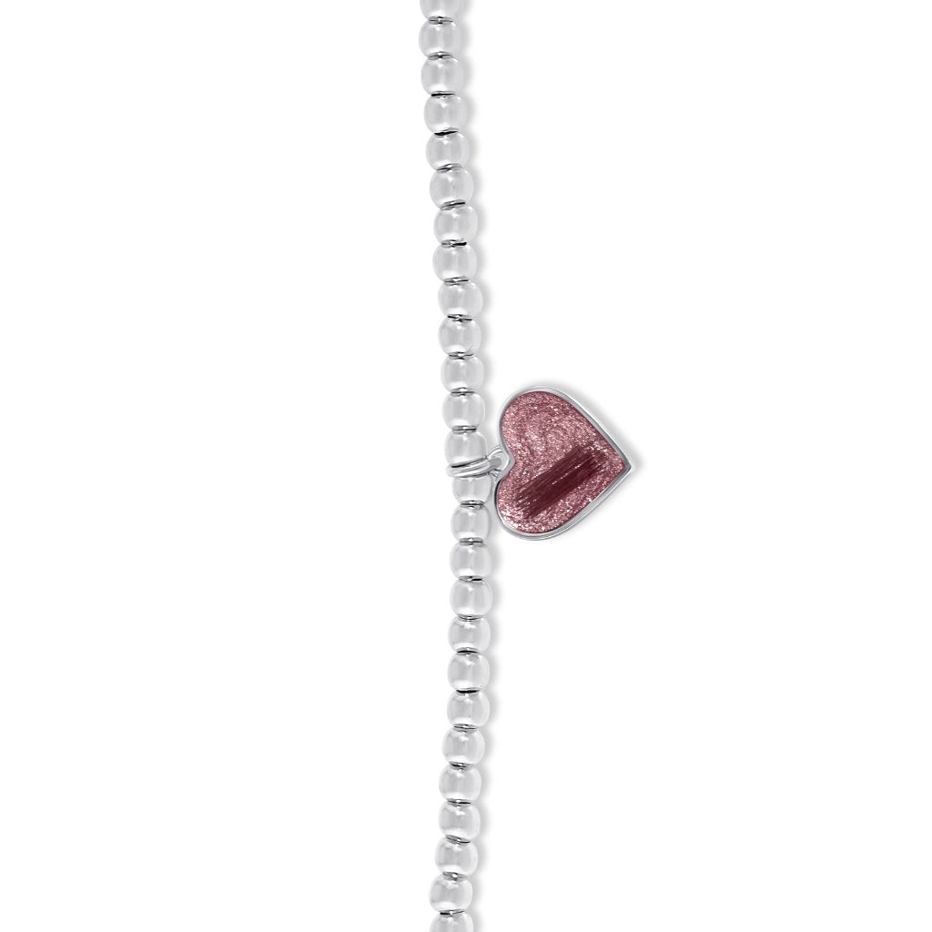 Hair Keepsake Beaded Heart Charm Bracelet - MemoriesMade
