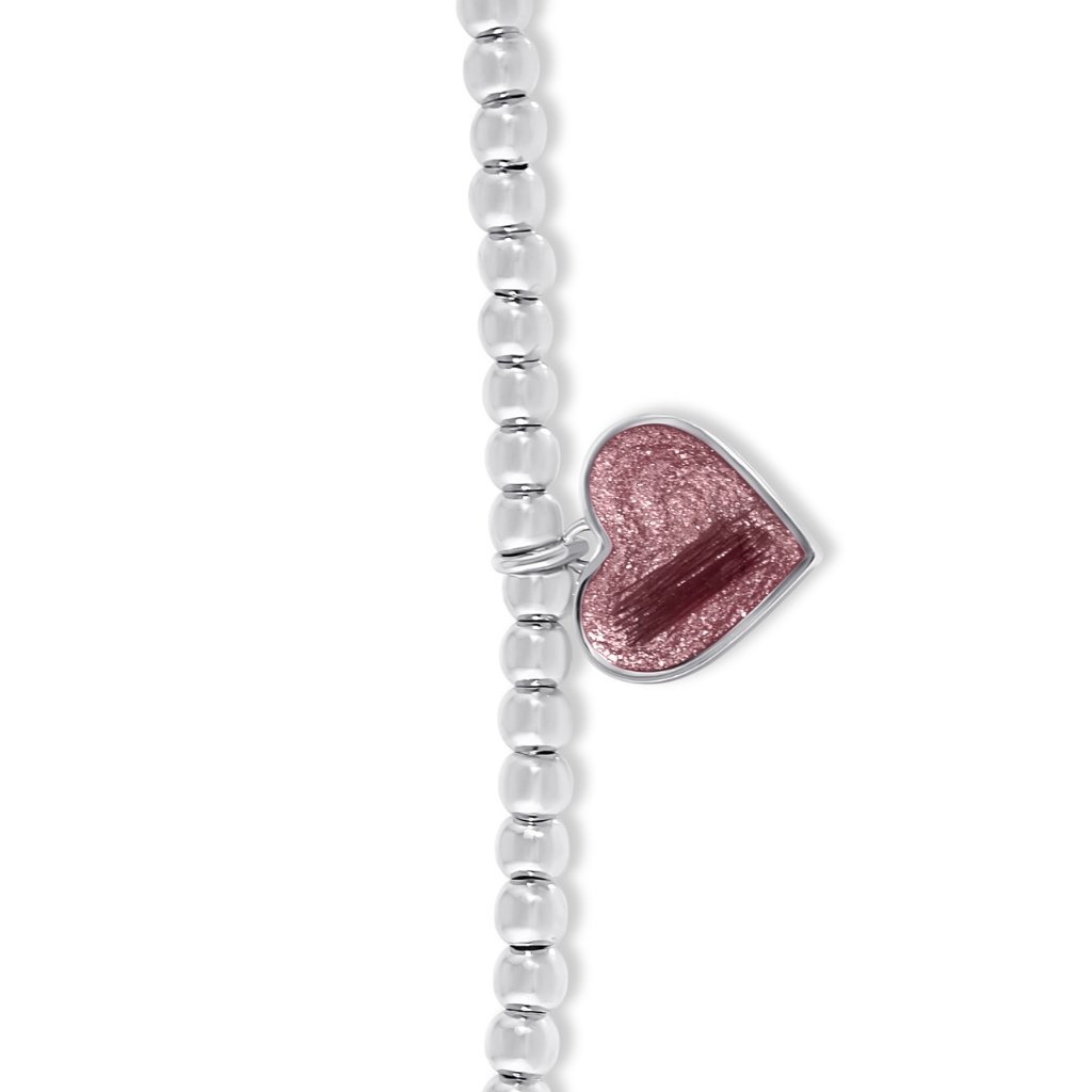 Hair Keepsake Beaded Heart Charm Bracelet - MemoriesMade