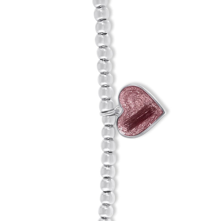 Hair Keepsake Beaded Heart Charm Bracelet - MemoriesMade