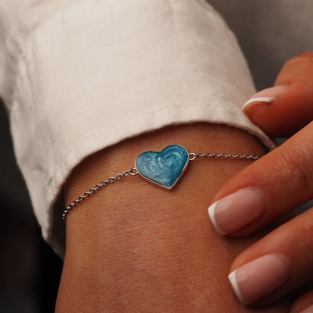 Hair Keepsake Heart Bracelet - MemoriesMade