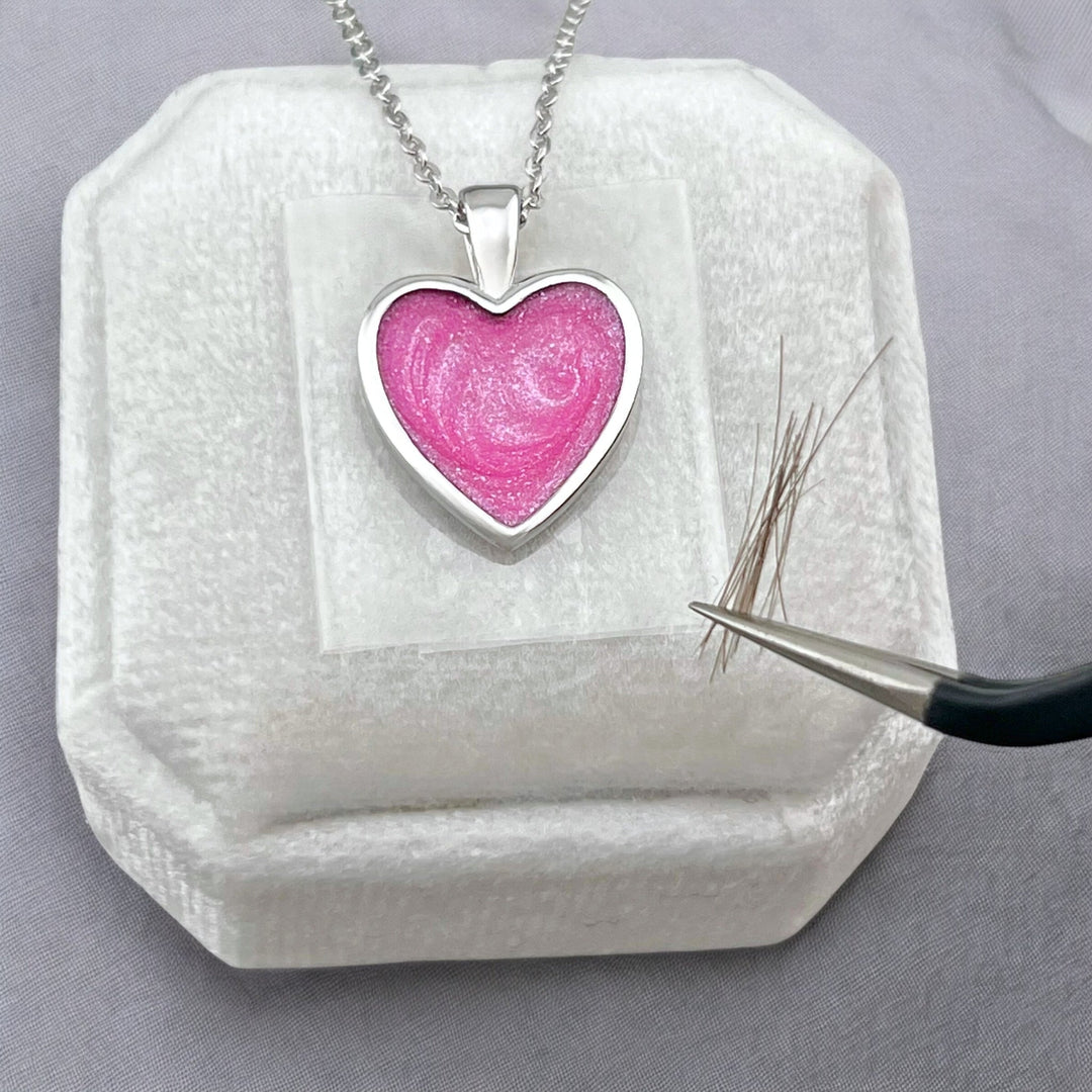 Hair Keepsake Heart Necklace - MemoriesMade