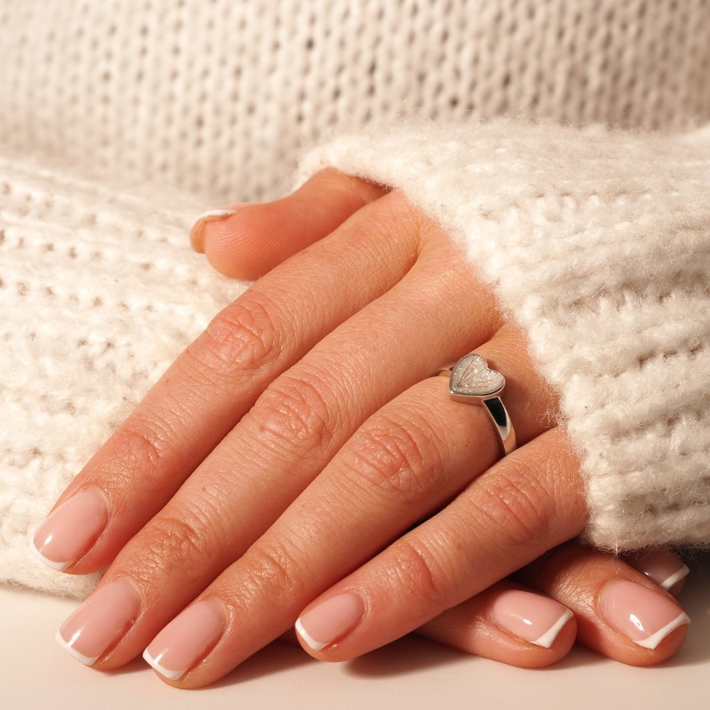 Hair Keepsake Heart Ring - MemoriesMade