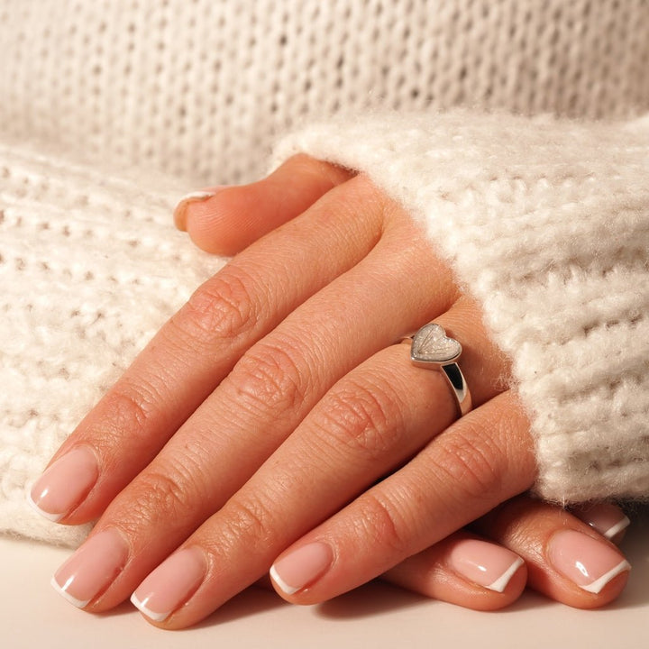 Hair Keepsake Heart Ring - MemoriesMade