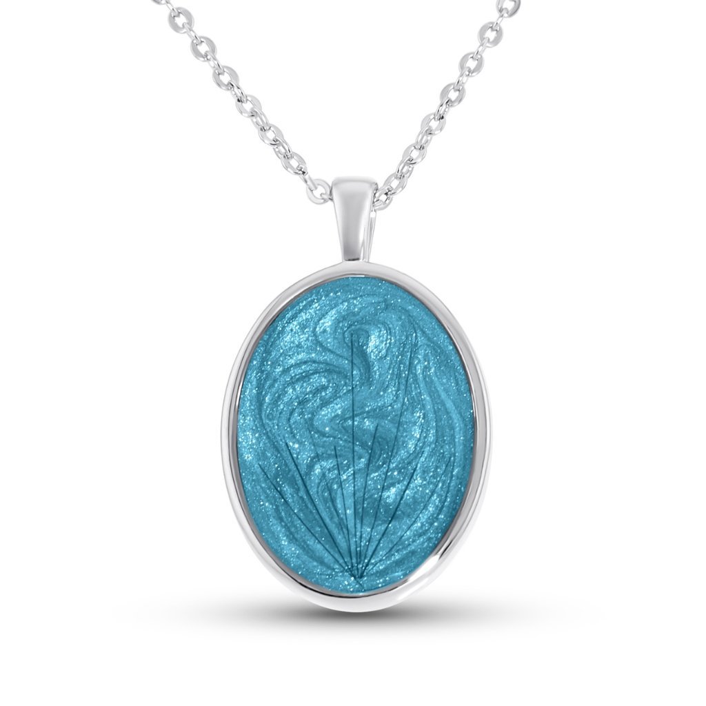 Hair Keepsake Oval Necklace - MemoriesMade