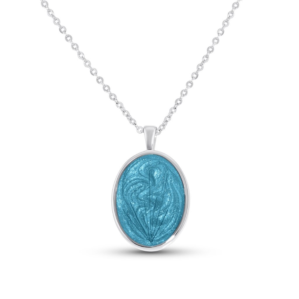 Hair Keepsake Oval Necklace - MemoriesMade