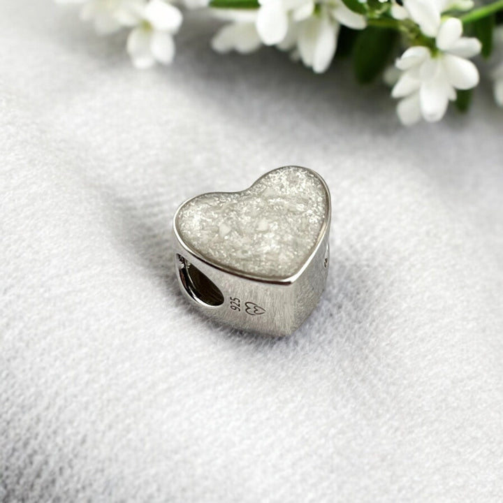 Hair Keepsake Pandora - Compatible Heart Ashes Charm - MemoriesMade