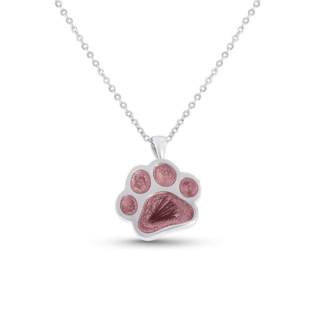 Hair Keepsake Pawprint Necklace - MemoriesMade