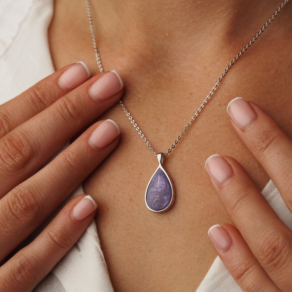 Hair Keepsake Teardrop Necklace - MemoriesMade