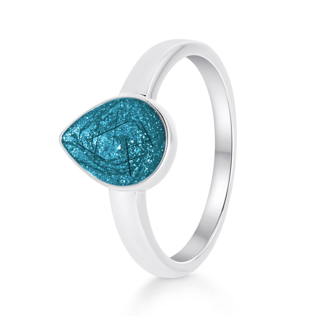 Hair Keepsake Teardrop Ring - MemoriesMade