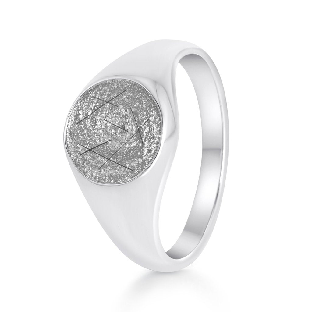Hair Keepsake Tribute Signet Ring - MemoriesMade
