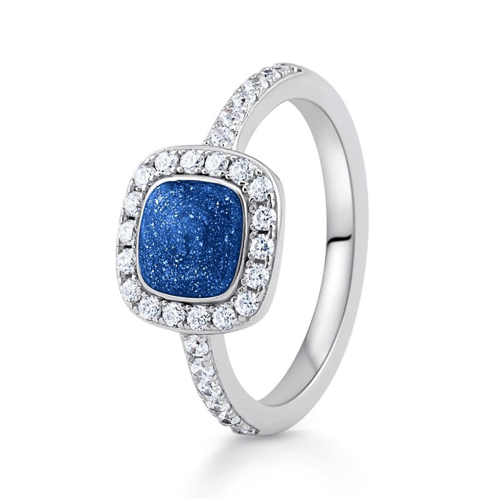 Halo Cushion Ashes Ring - MemoriesMade