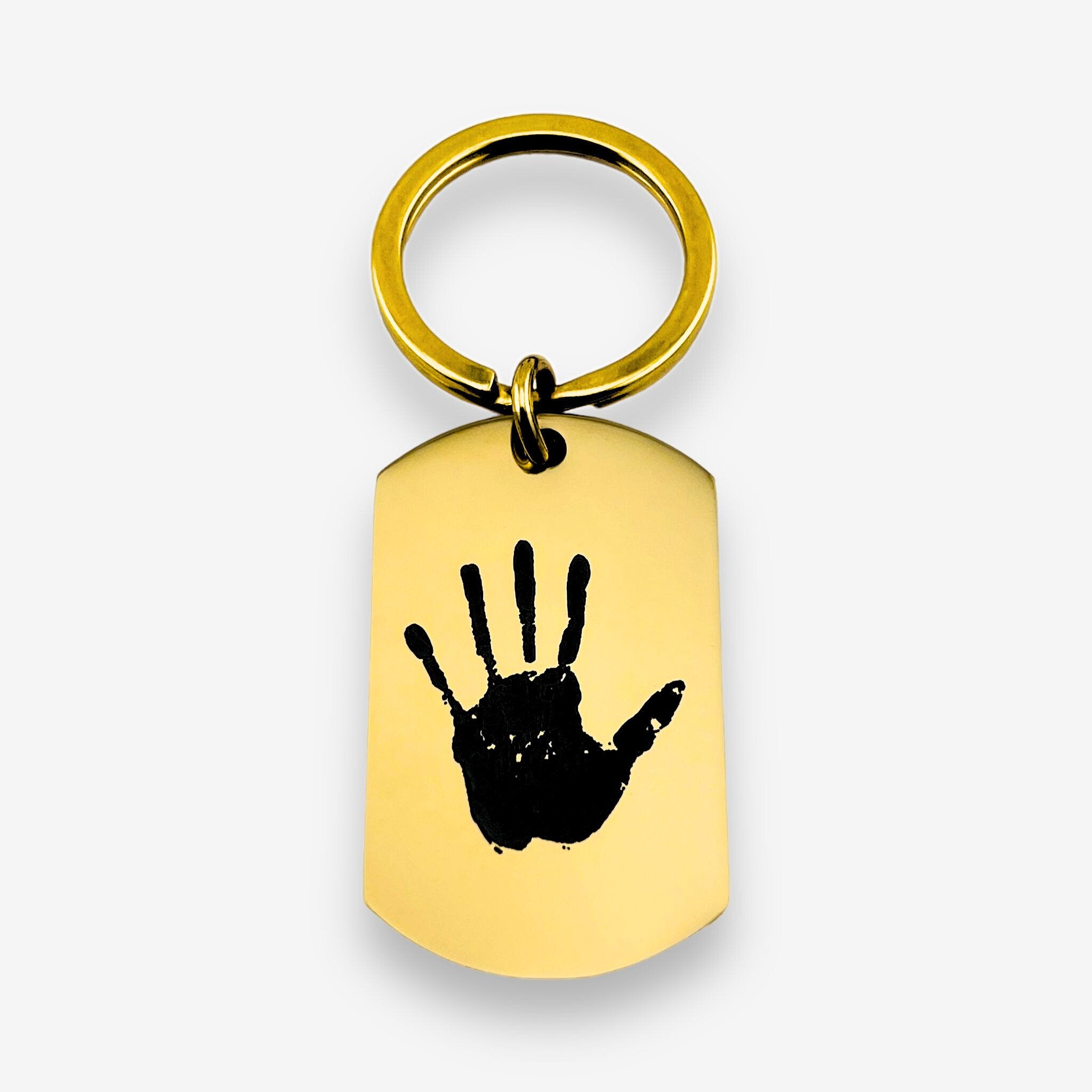 Handprint Flat Bar Keychain - MemoriesMade