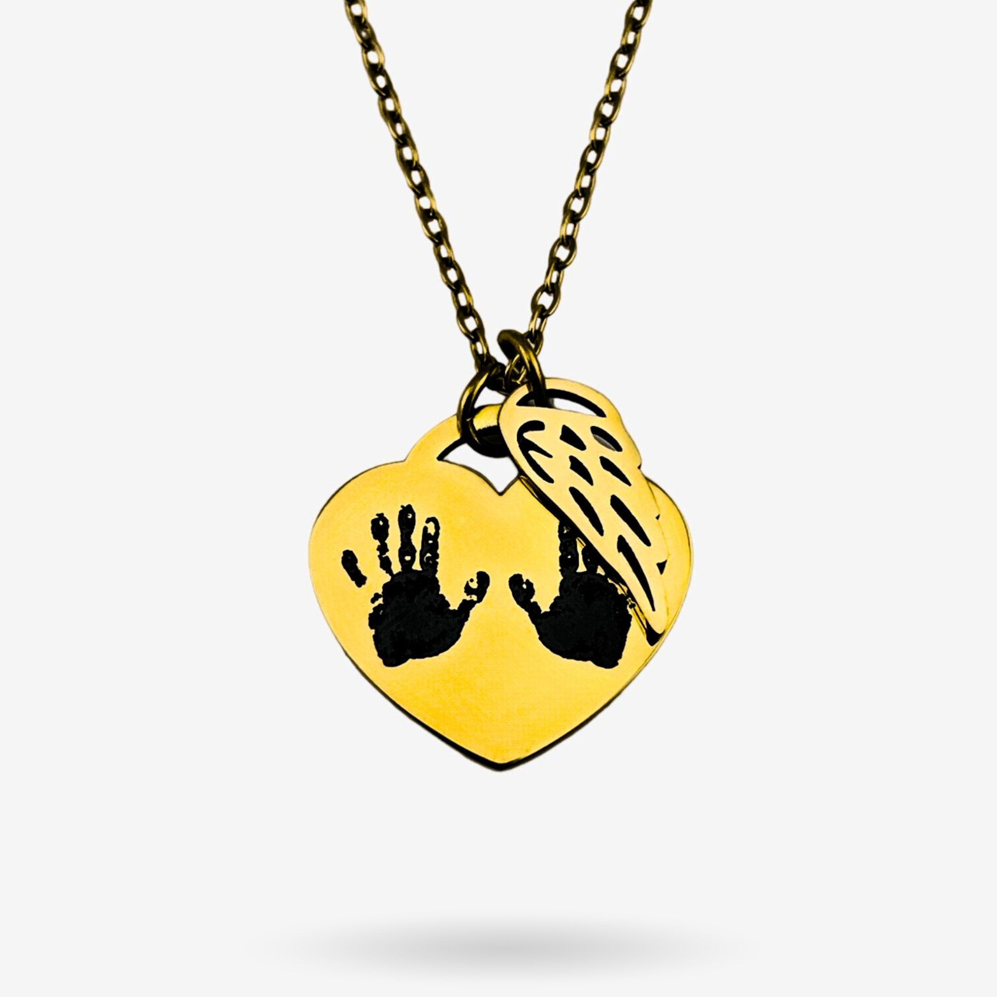 Handprint Heart Necklace - MemoriesMade