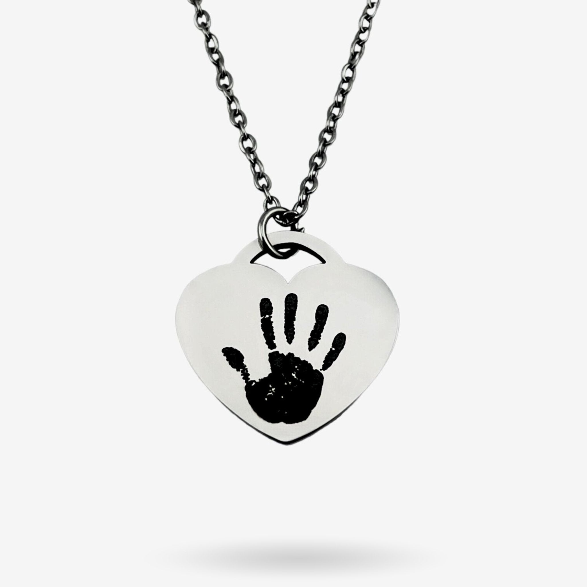 Handprint Heart Necklace - MemoriesMade