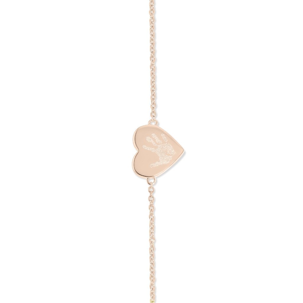 Handprint or Footprint Heart Bracelet - MemoriesMade
