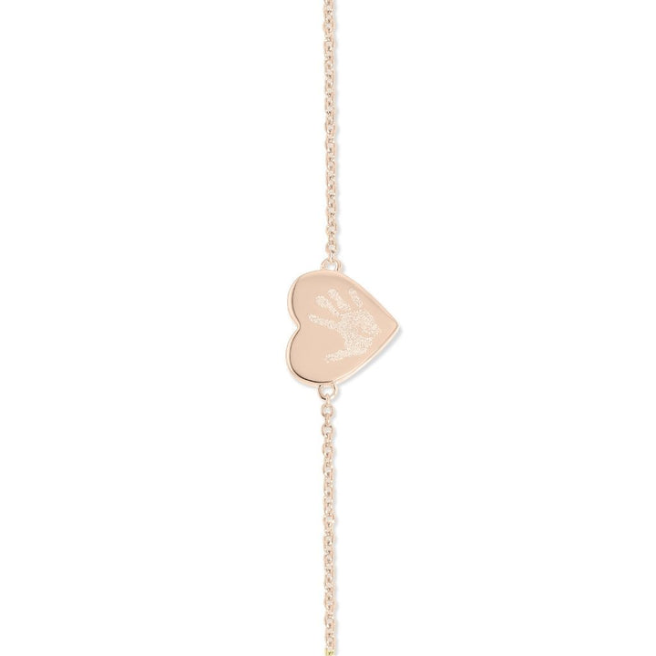 Handprint or Footprint Heart Bracelet - MemoriesMade