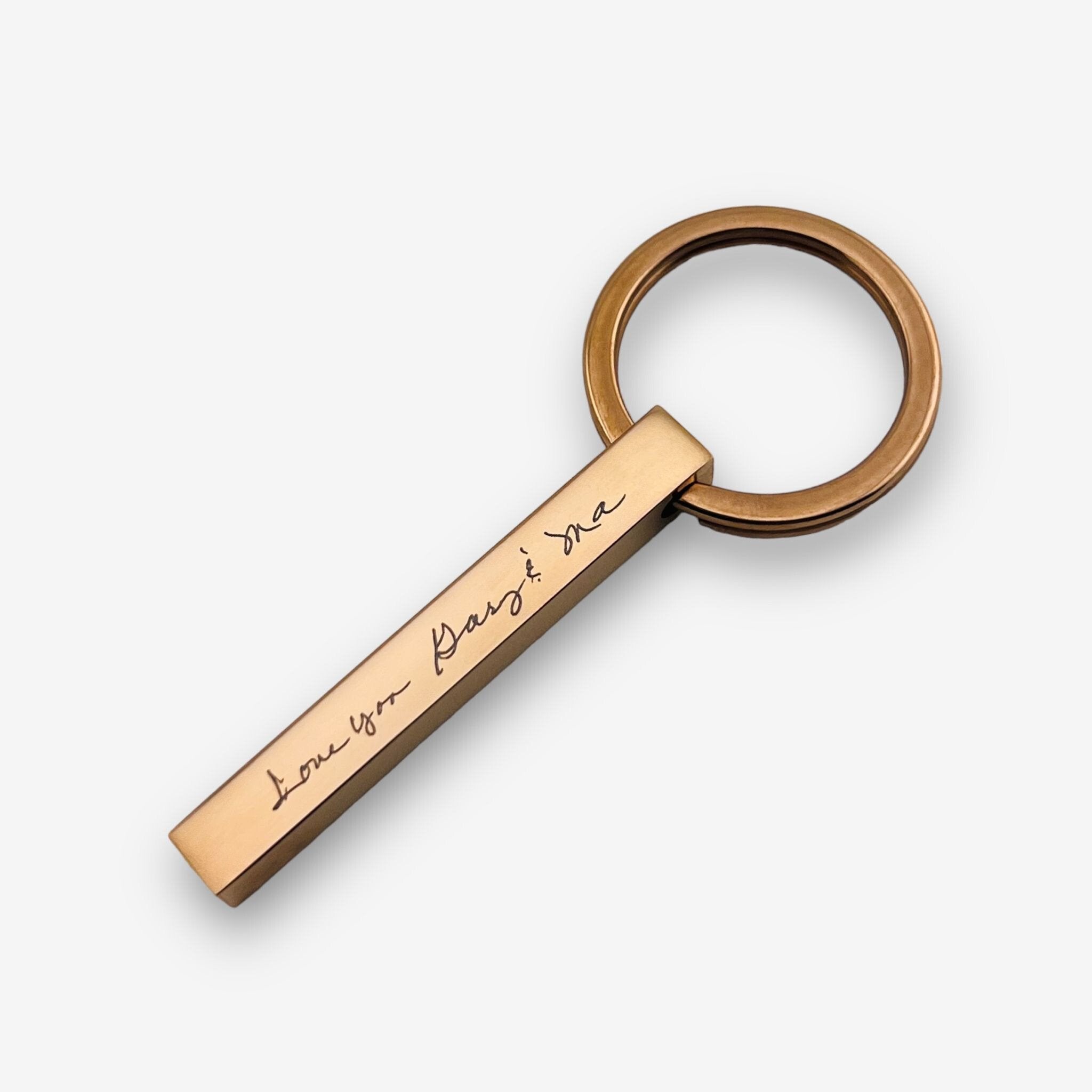 Handwriting Bar Keychain - MemoriesMade