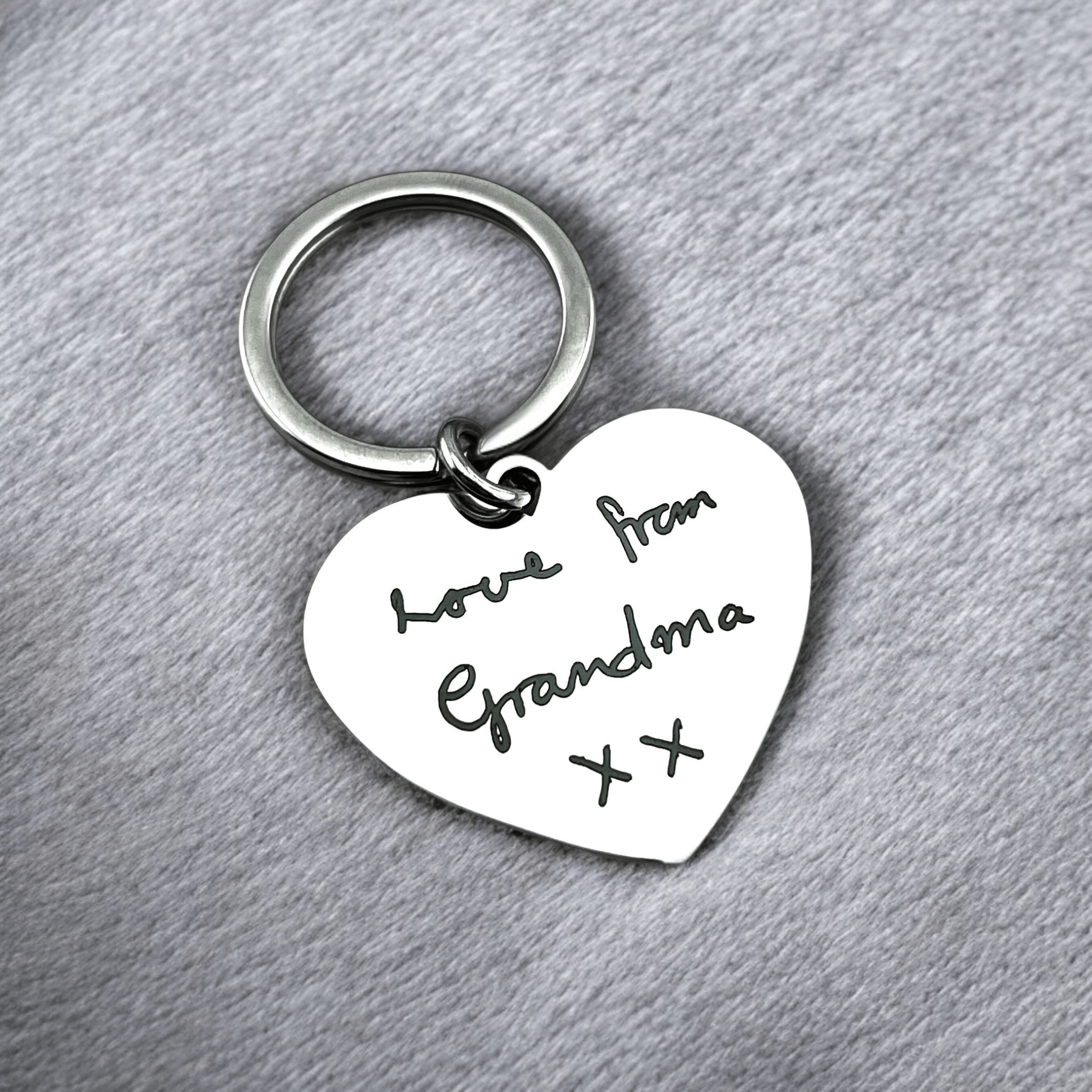 Handwriting Heart Keychain | Memorial Jewellery – MemoriesMade