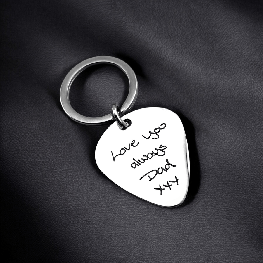 Handwriting Pick Keychain | Memorial Jewellery – MemoriesMade