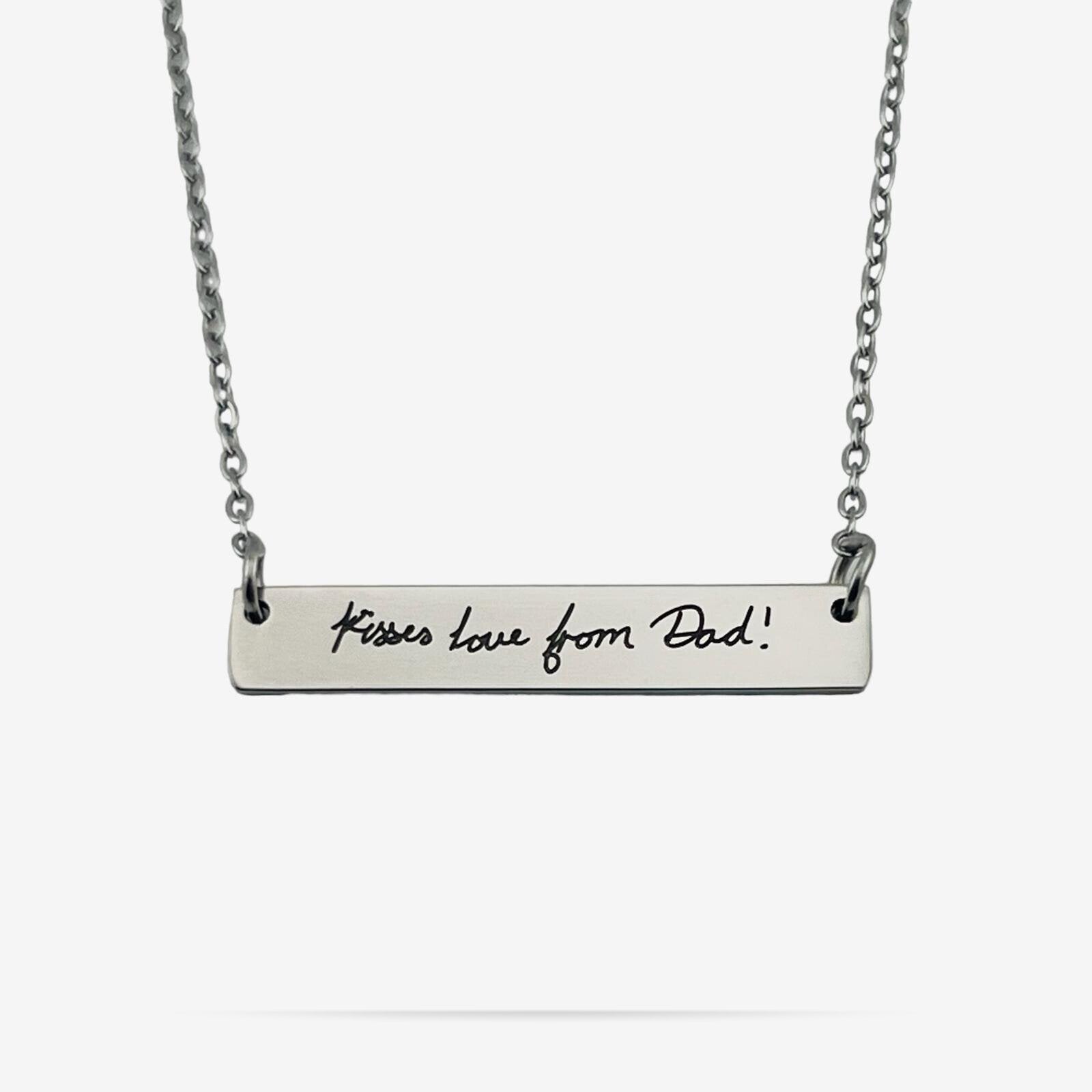 Handwriting Plate Necklace