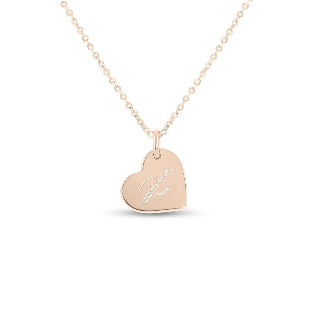 Hanging Heart Handwriting Necklace - MemoriesMade