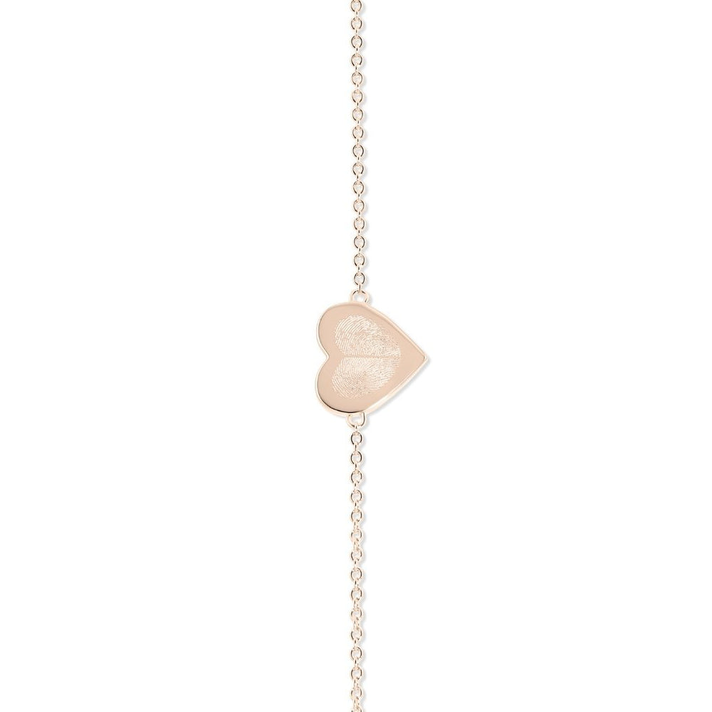 Heart Duo Fingerprint Bracelet - MemoriesMade