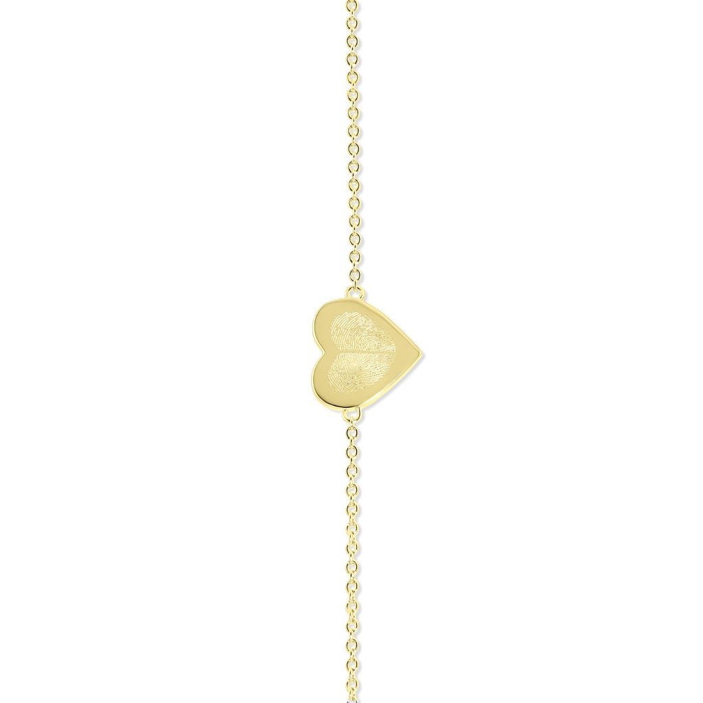 Heart Duo Fingerprint Bracelet - MemoriesMade