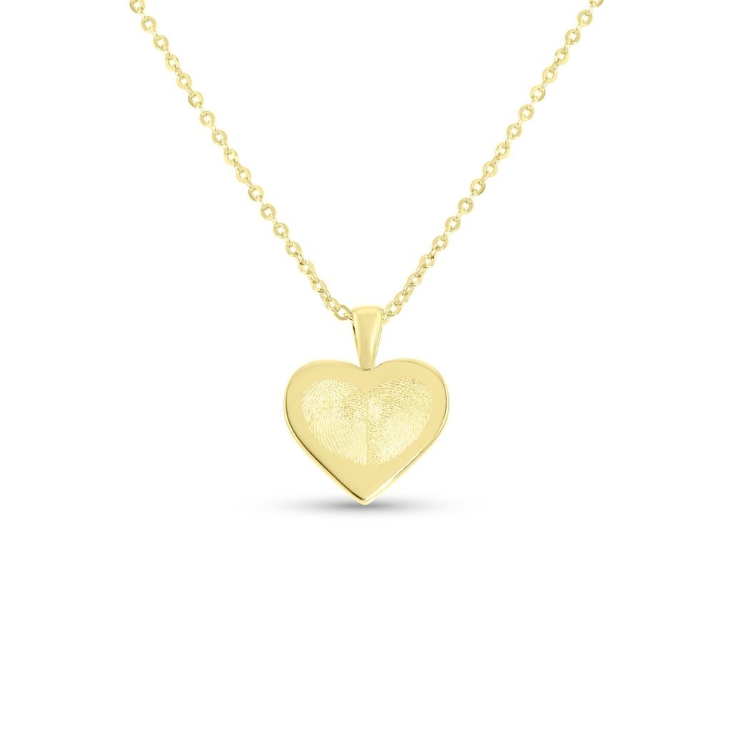 Heart Duo Fingerprint Necklace - MemoriesMade