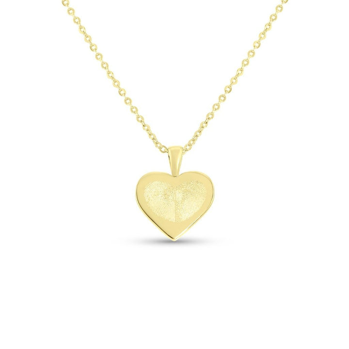 Heart Duo Fingerprint Necklace - MemoriesMade