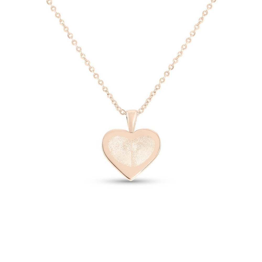 Heart Duo Fingerprint Necklace - MemoriesMade