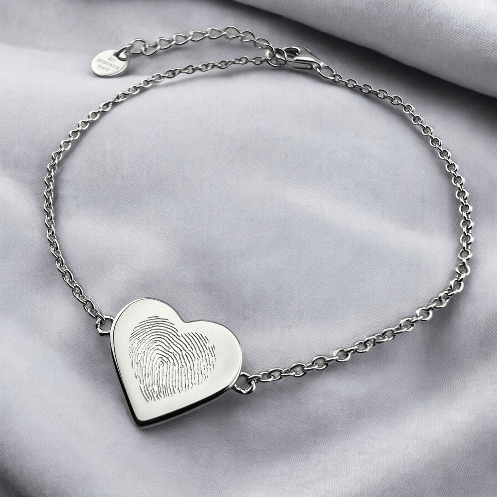 Heart Fingerprint Bracelet - MemoriesMade