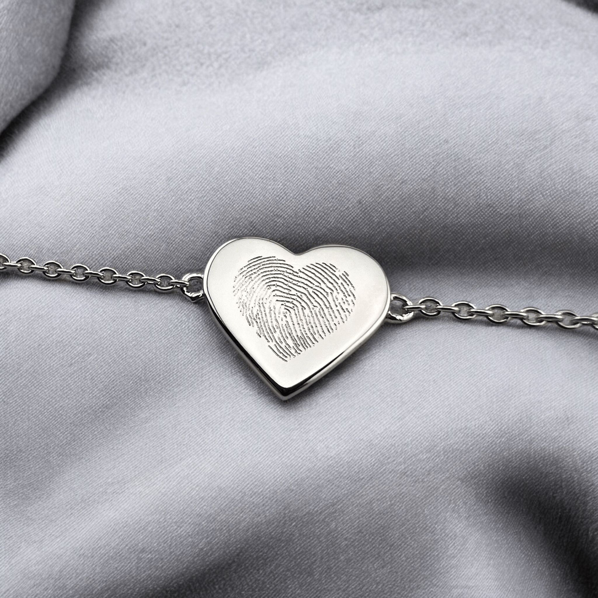 Heart Fingerprint Bracelet - MemoriesMade