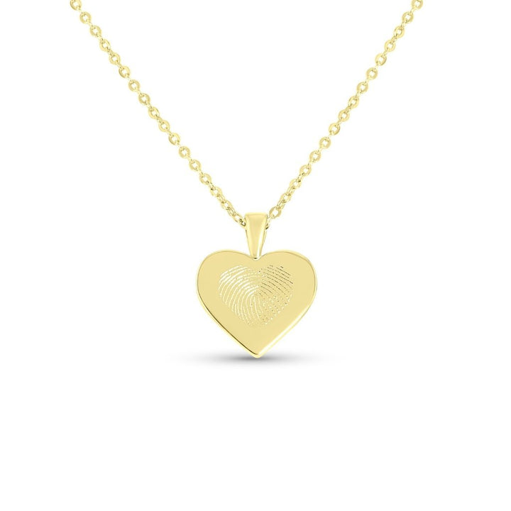 Heart Fingerprint Necklace - MemoriesMade